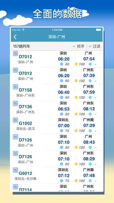 智能列车时刻表ios版宣传图1